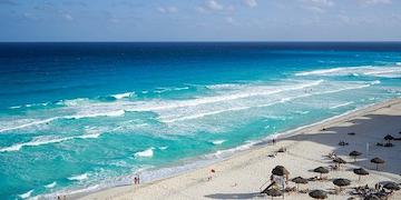 Photo of a beach in Mexico top view